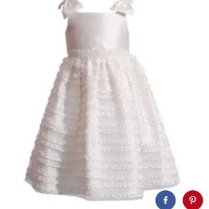 #3/18 Picture Perfect beaded dress with bow sleeves   Size 2T